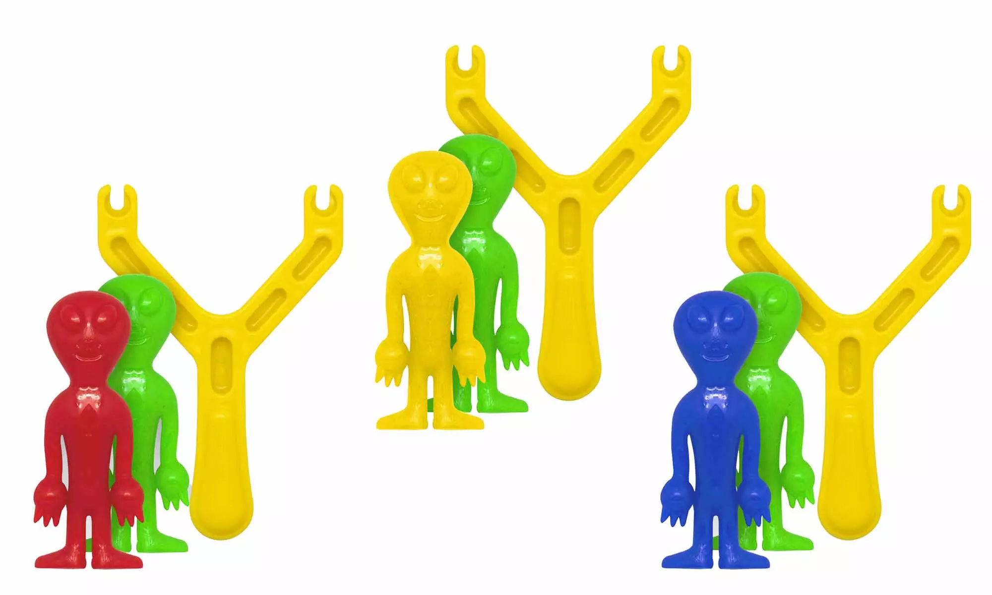 Sticky Two Alien Sling Catapult Toy (3-Pack) - Primary Image