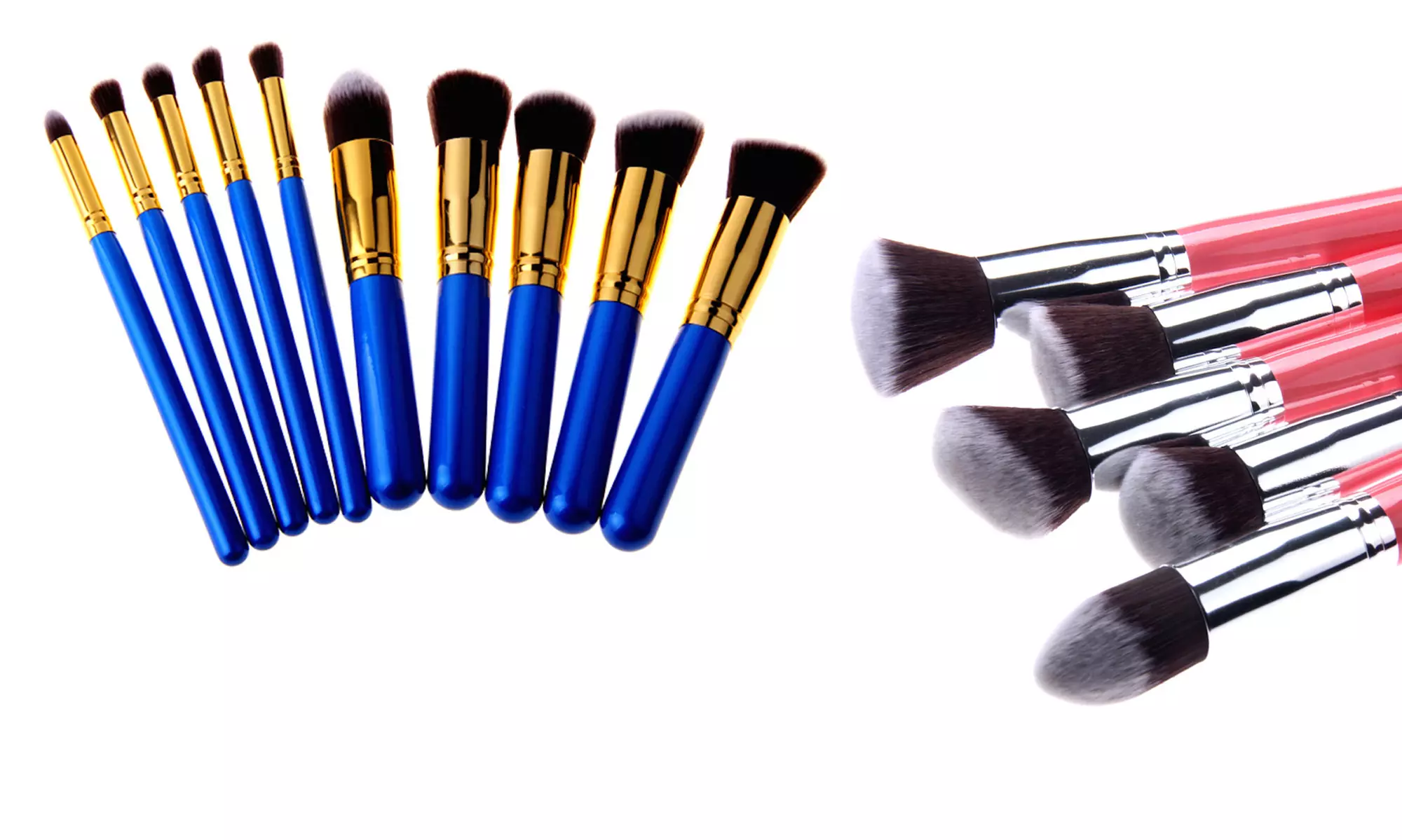 Bliss & Grace Professional Kabuki Makeup Brush Set (10-Piece) - Primary Image