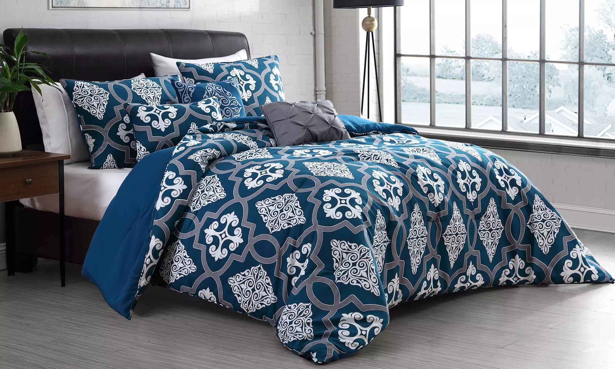 Addison Home Lawton Reversible Comforter Set (5- or 6-Piece) - Primary Image
