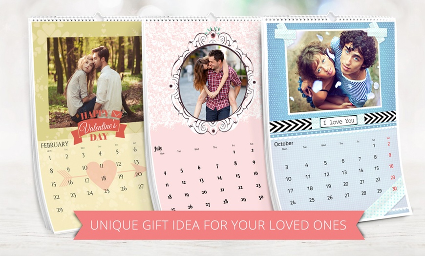 Image 1: Personalized A3 Photo Calendar