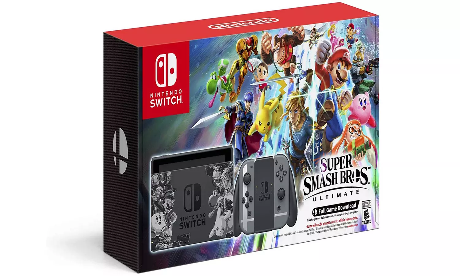 Nintendo Switch Super Smash Bros. Ultimate Edition Console Bundle - Primary Image