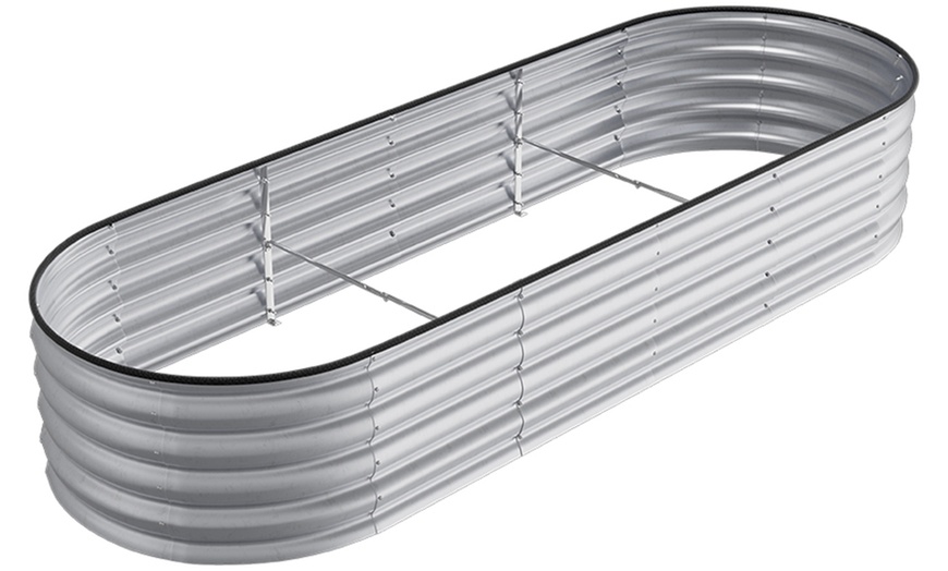 Image 2: 240cm Steel Raised Garden Bed in Various Colours