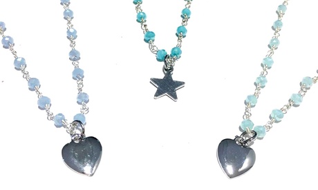 Collana Rosario Heart&Star Ocean disponibile in 3 colori