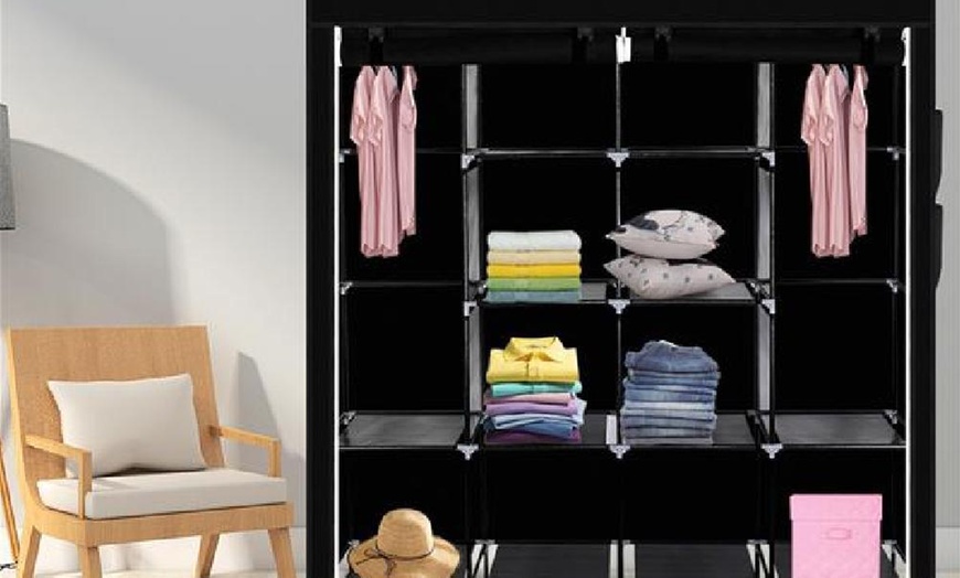 Image 5: 67″ Portable Wardrobe Storage Rack