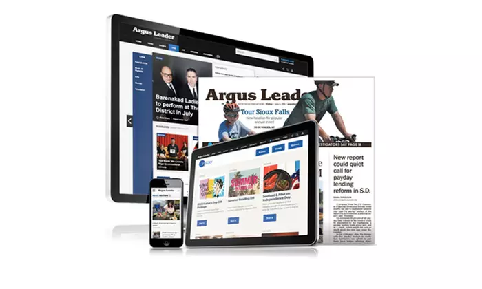 Subscription at Argus Leader (Up to 92% Off). Three Options Available. - Primary Image