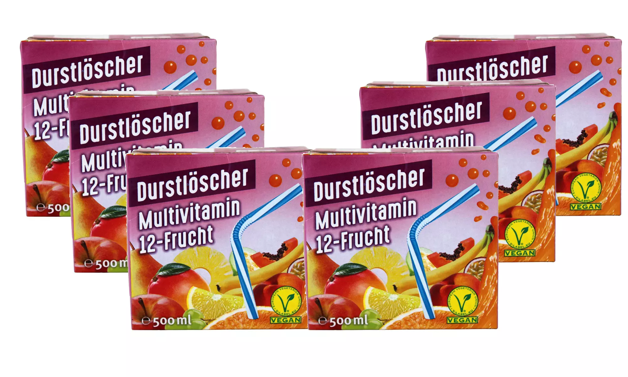 24x Durstlöscher Eistee Zitrone oder Mulit-Vitamin Fruchtsaftgetränk je 0,5 l - Second Medium