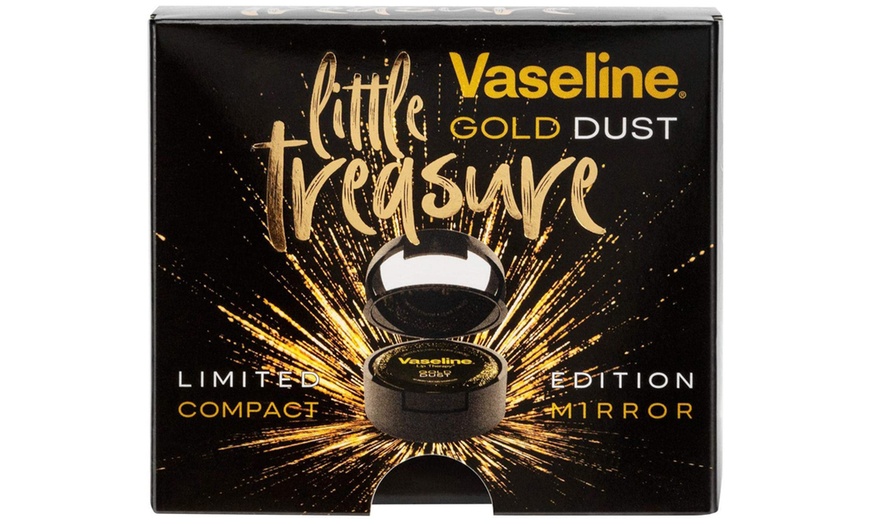 Image 2: Vaseline Little Treasures Lip Balm and Compact Mirror Set Two-Pack