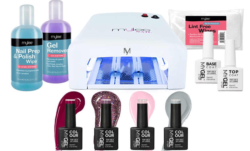 Image 4: Mylee 36W UV Nail Gel Lamp with Gel Nail Essentials Kit
