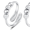 Image 2: 2x Elegante Spinner-Ringe mit drehbaren Perlen zur Entspannung