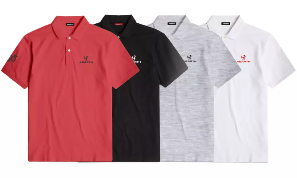 Polo da uomo Abarth Scorpion in 100% cotone