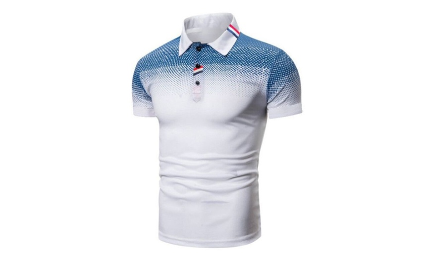 Image 4: Men's Solid Colour Polo T-shirt