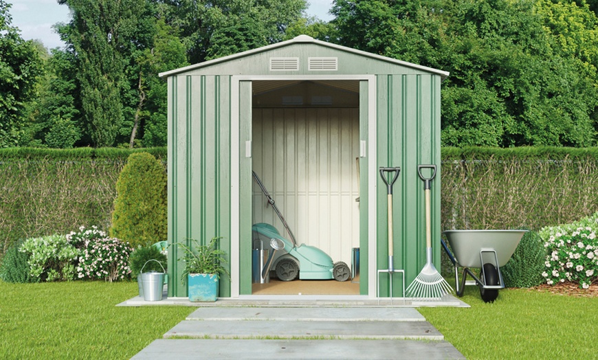 Image 11: Compact Pent Metal Shed