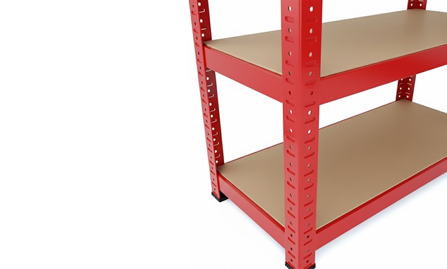 Image 19: Set di 2 scaffali in metallo con 5 ripiani