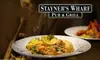 $20 for $40 Worth of Seafood Dinner and More at Stayner's Wharf Pub & Grill (or $10 for $20 Worth of Lunch)