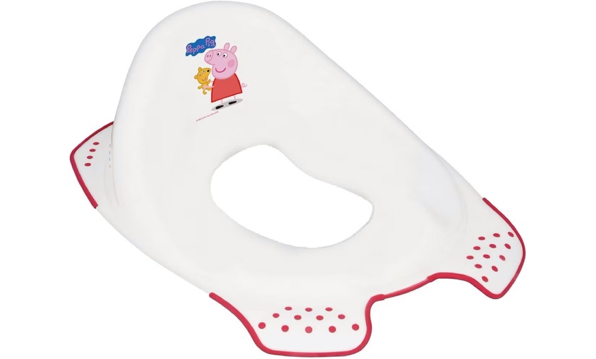 Image 2: Clearance Peppa Pig Toilet Training Seat and Step Stool Bundle