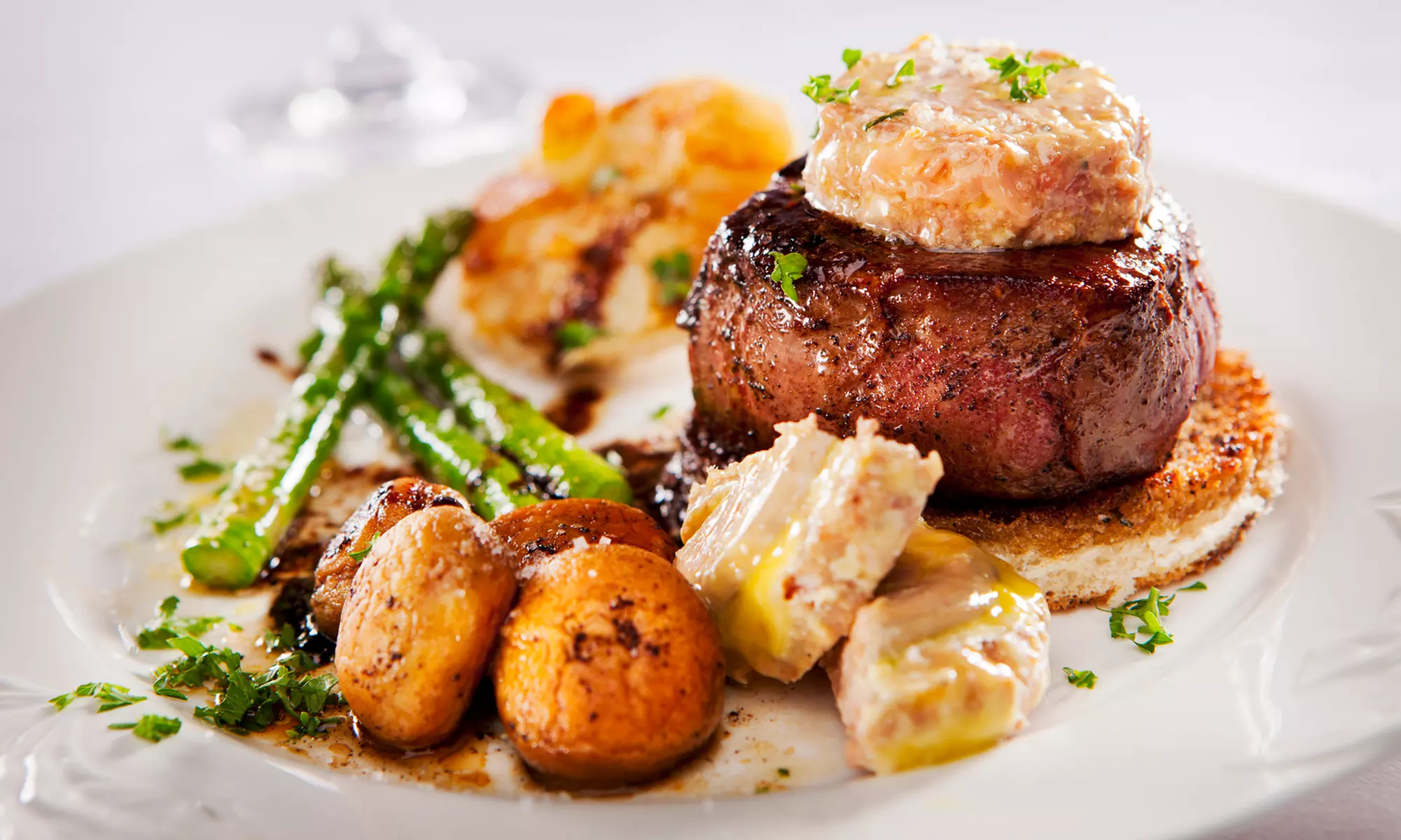 Steak and Seafood Dinner at St. Charles Place Steak House (Up to 44% Off). Two Options Available. - Primary Image