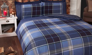 Reversible Argyle Check Duvet Set