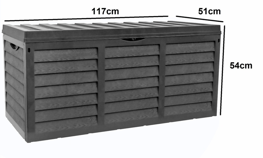 Image 3: 320-Litre Garden Storage Box with Lid