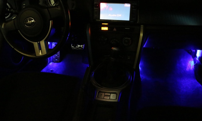 Car Interior Rgb Led Floor Decorative Atmosphere Strip Lamp