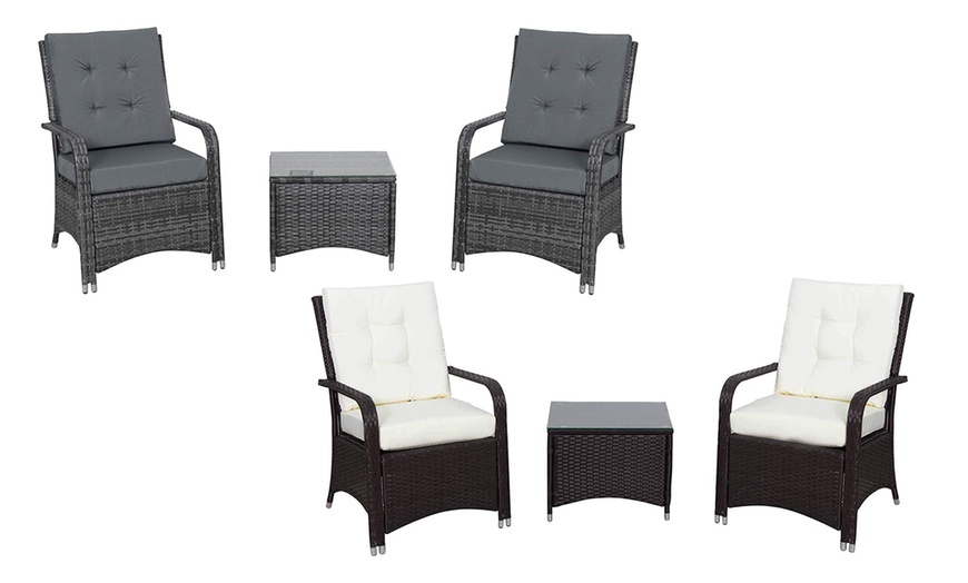 rattan bistro set groupon