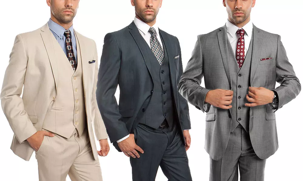 Tazio Men's Slim-Fit 3-Piece Suit - Primary Image