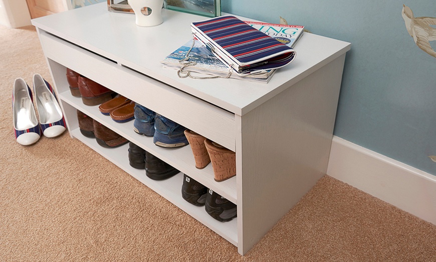 Image 2: Lift-Up Shoe Storage Unit