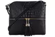 MKII Sadie Ostrich Print Crossbody Purse with Tassels - Image 5