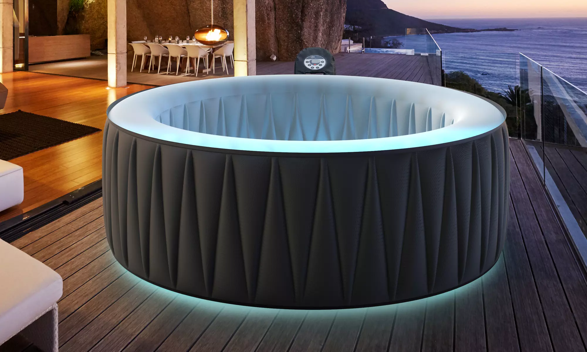 MSpa Delight Aurora 4- or 6-Person 118–132-Jet Bubble Spa - Primary Image