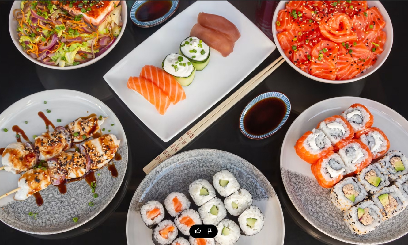 Saveurs nippones : 36 ou 72 sushis et des shots de saké à partager