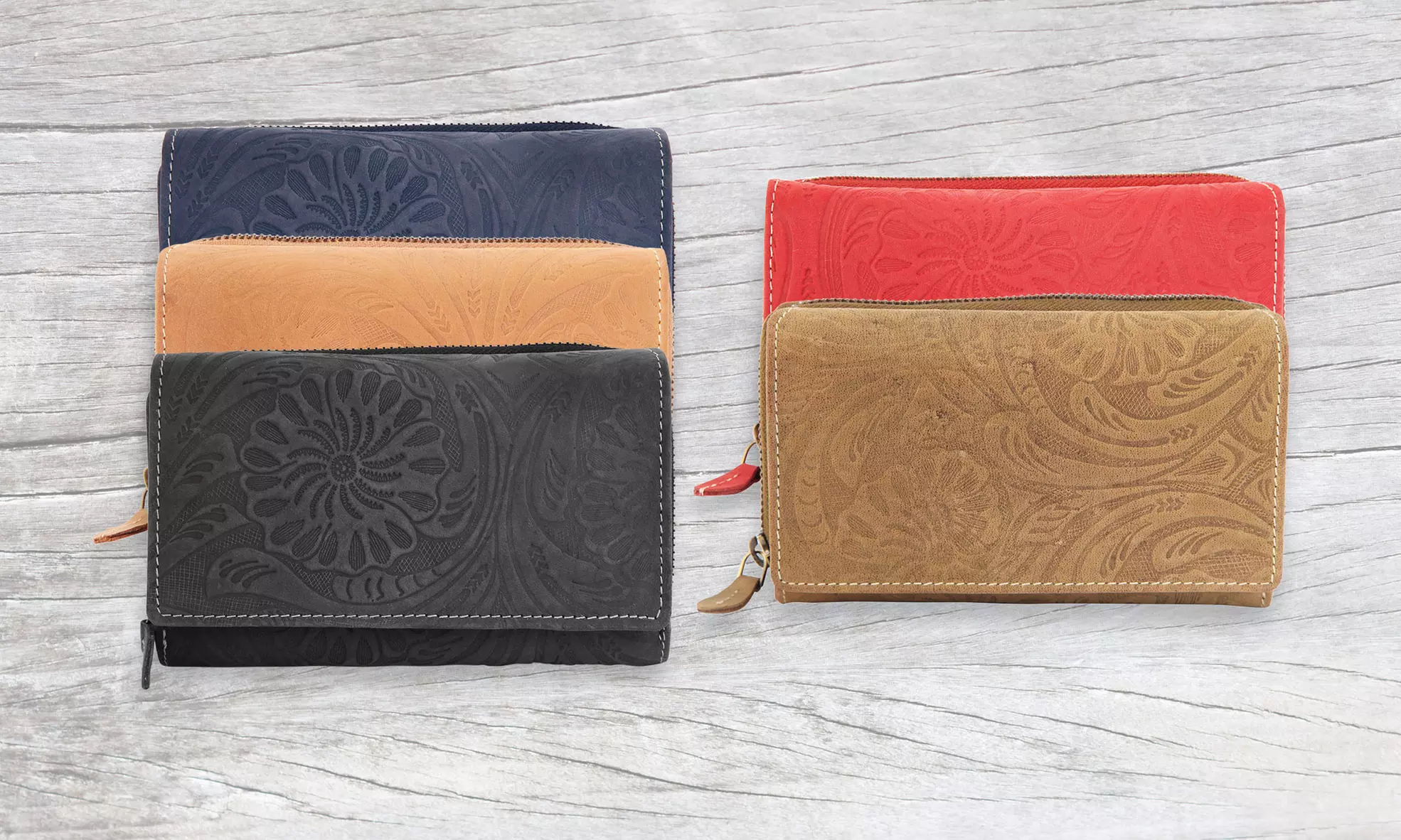 Portefeuille en cuir pour femme - Primary Image