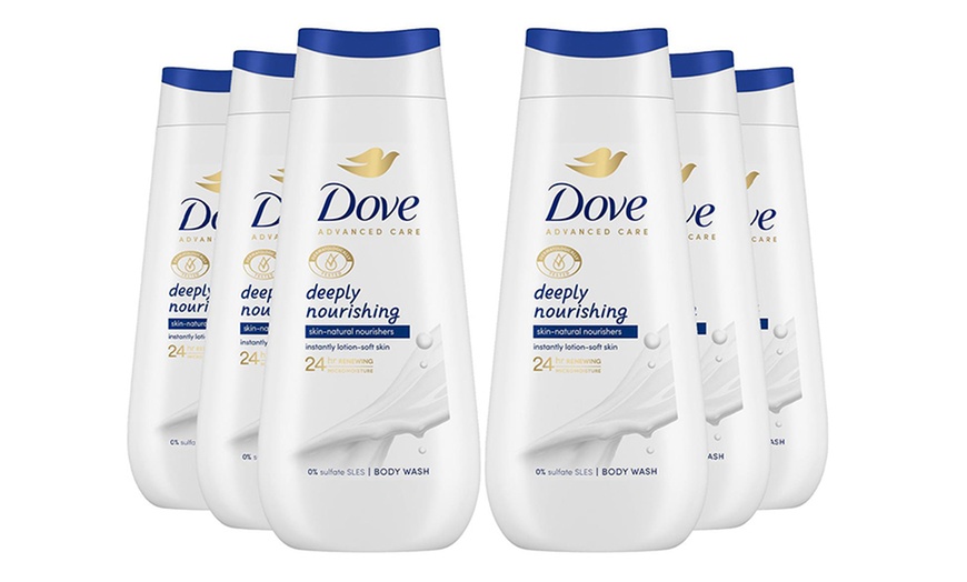 Image 1: Six Packs of Dove Advanced Care Bodywash 24-Hour Collections 225ml