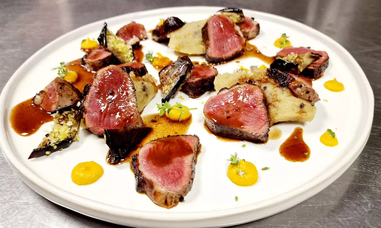 Menu raffiné au Relais du Coche