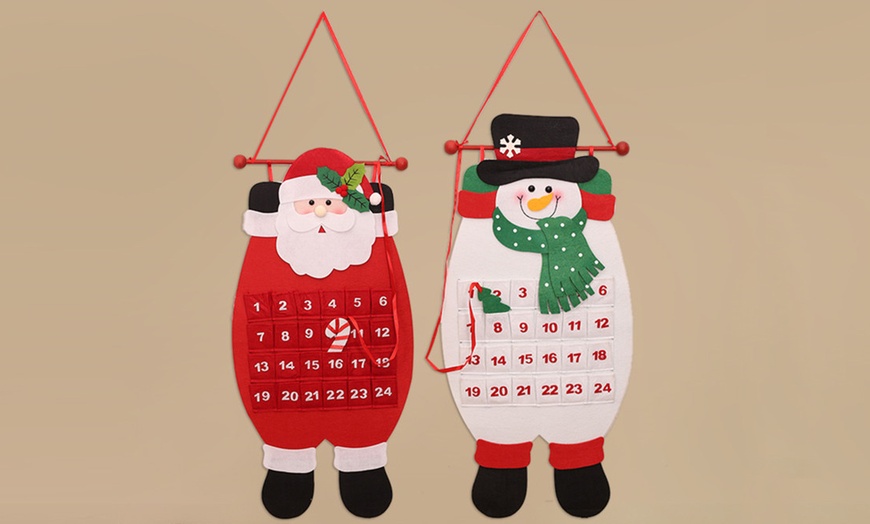 Image 1: Cloth Christmas Advent Calendar 