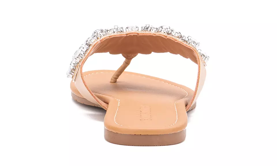 Olivia Miller Women's Embellished Sandals - Second Medium