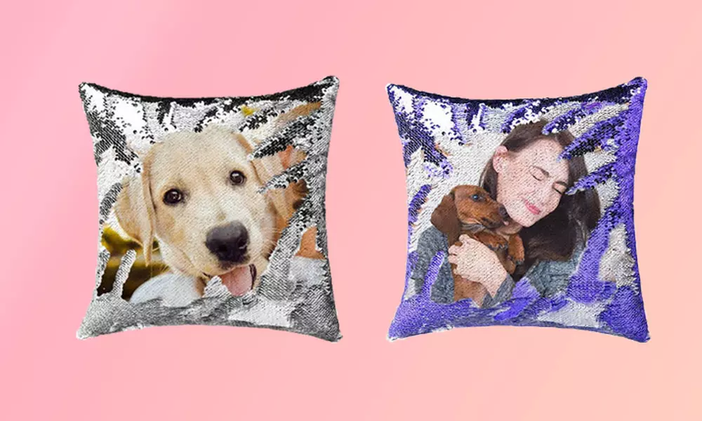 Magisches Foto-Paillettenkissen