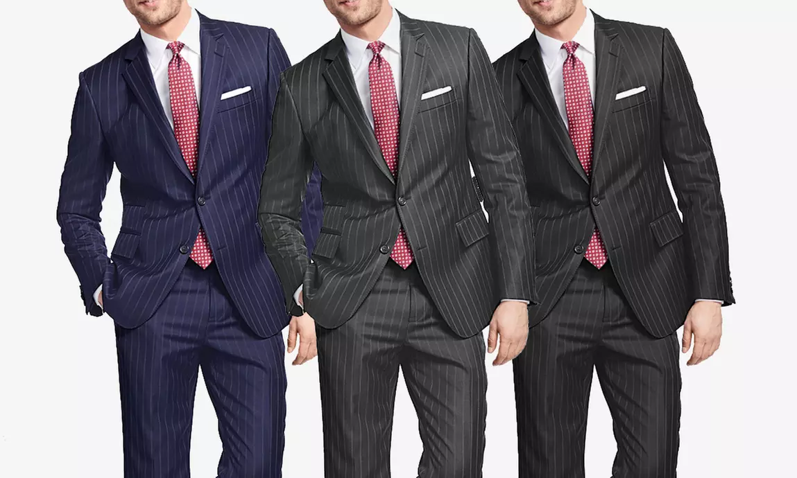 Braveman Men's Slim Fit Striped Suits (2-Piece) - Primary Image