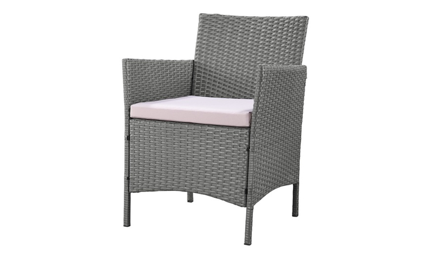 Image 36: 4-Piece Rattan-Effect Lounge Set