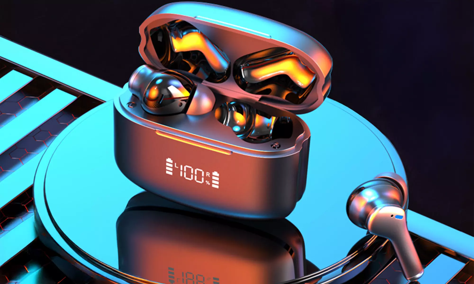 Dual Noise Cancelling Wireless Earbuds 5.3 Stereo Bluetooth Waterproof Earphones