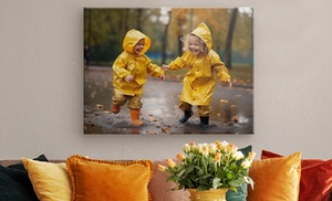 Personalised Canvas in Choice of Sizes from Photo Gifts