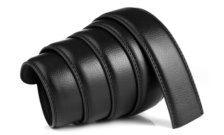 Image 5: Black Leather Belt