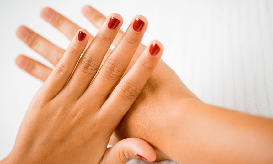 Gelish Manis Pedis Miyuko Nail Shop Groupon