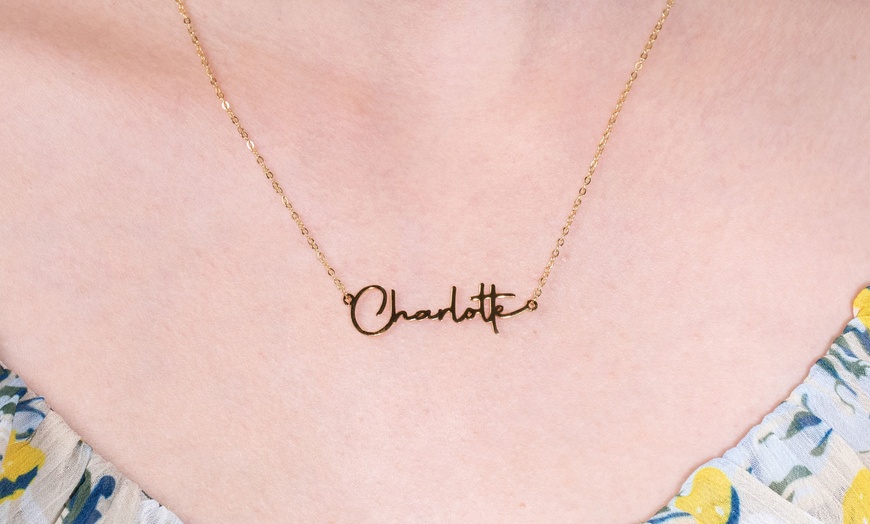 Image 2: One or Two Pieces of Custom Name Necklace from Justyling