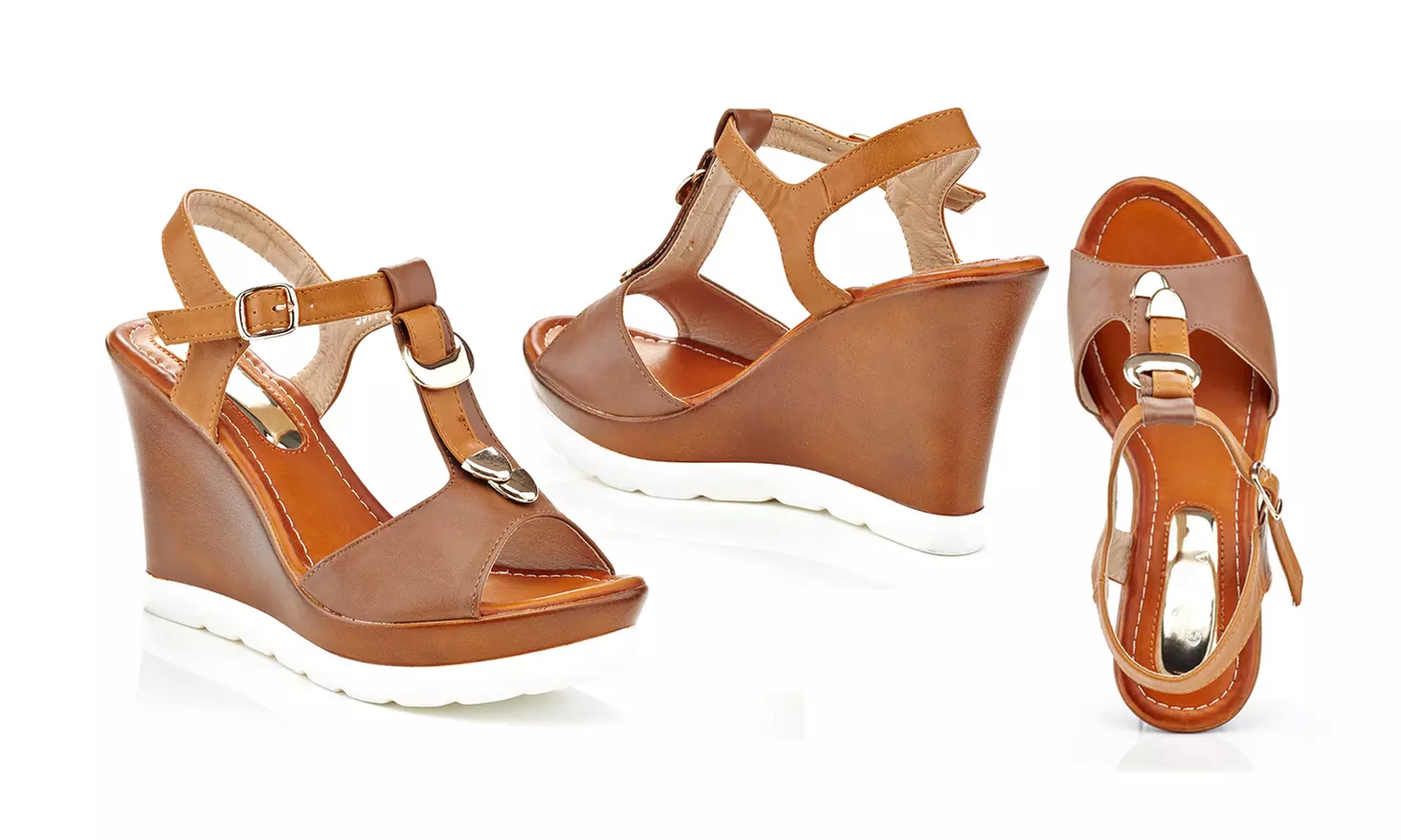 Lady Godiva Lorna Women's Wedge Sandals (Size 8) - Primary Image