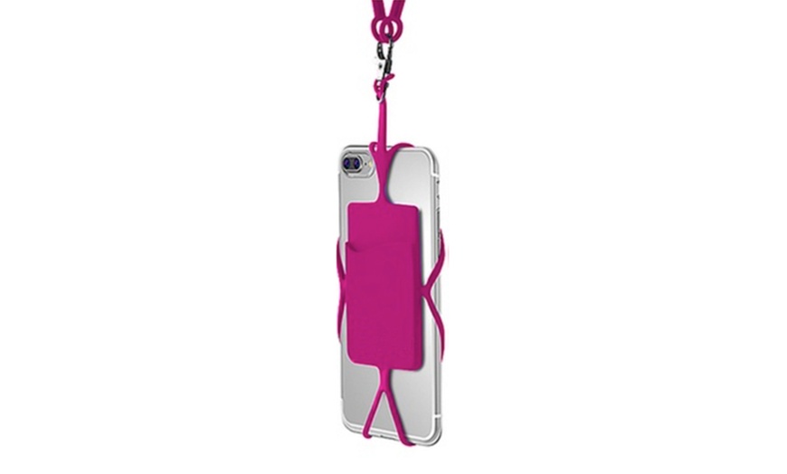 Image 8: Smartphone Lanyard Case