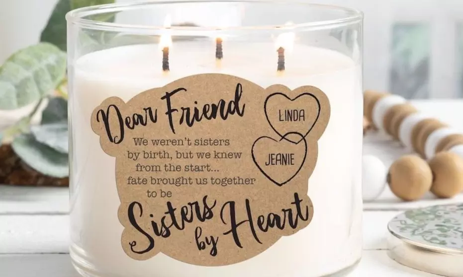 Create Custom Holiday Vibes with Personalized 3-Wick Candles