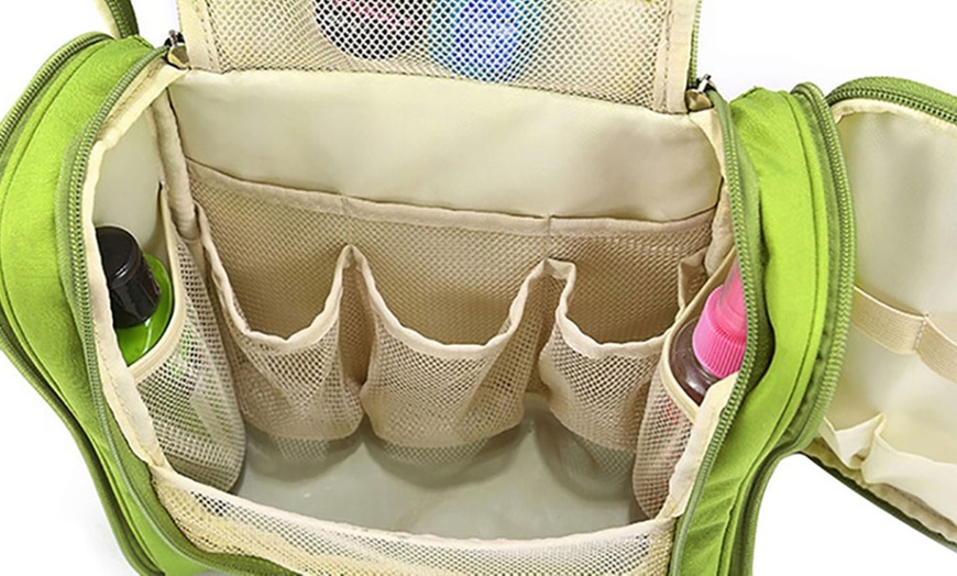 Image 5: One or Two Multi-Compartment Waterproof Toiletry Bags