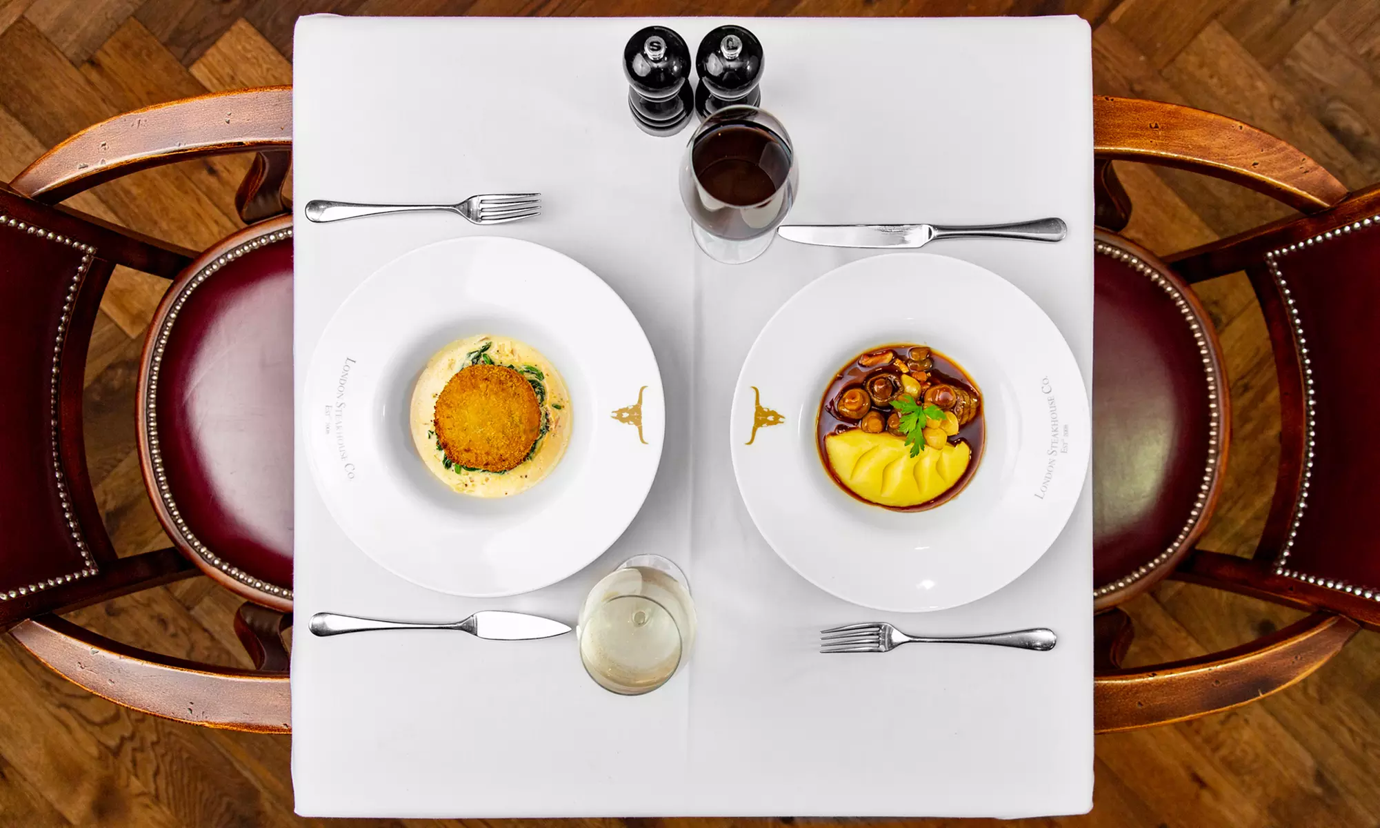 Three-Course Meal with Cocktail and Side for Two