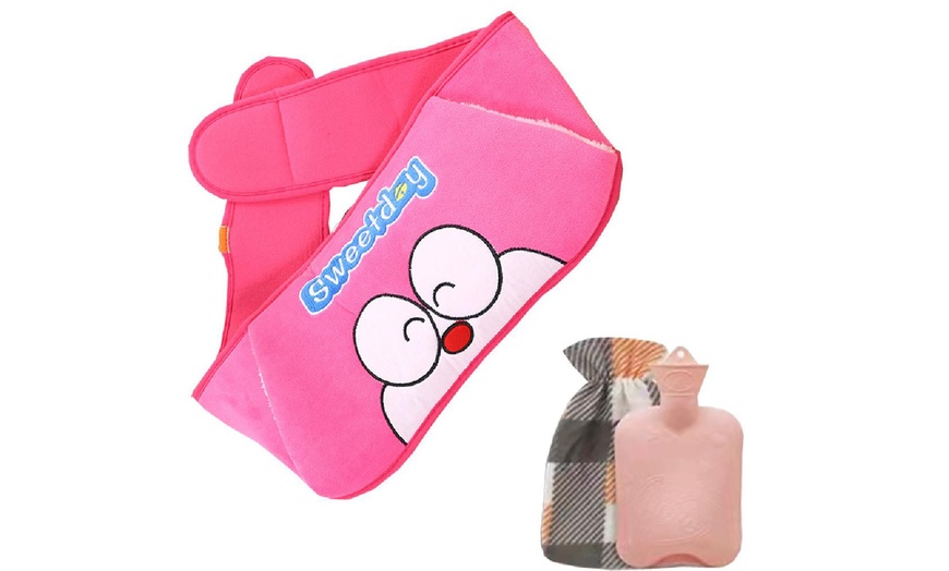 Image 16: Hot Water Bottle with Animal-Style Waist Cover