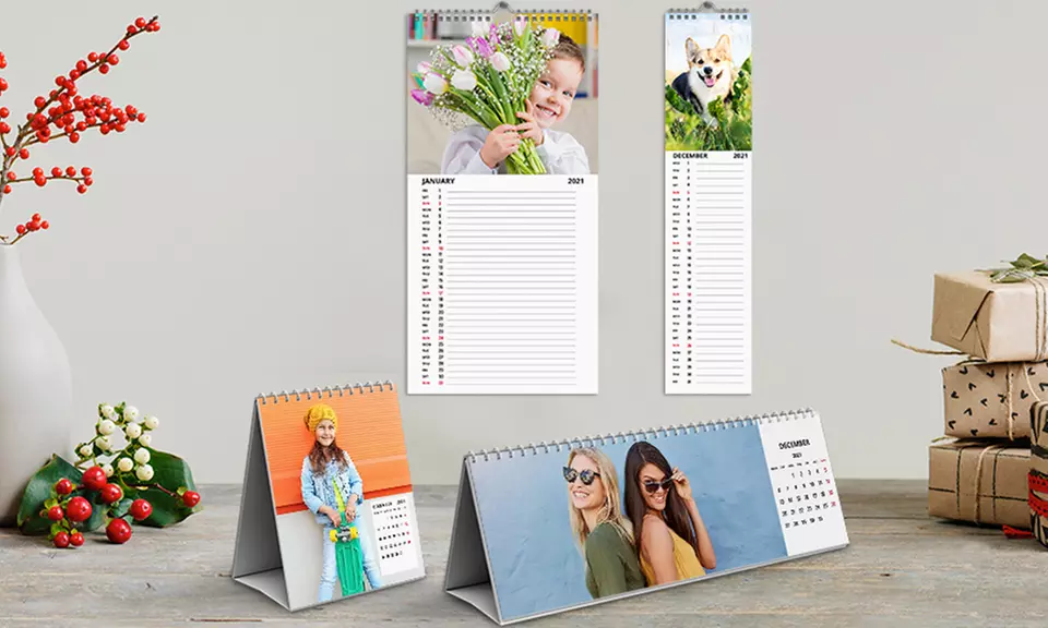 Fotocalendario personalizable con Photo Gifts