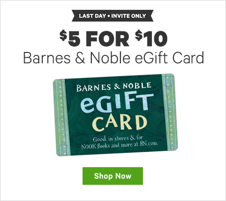 $5 for $10 Barnes & Noble eGift Card